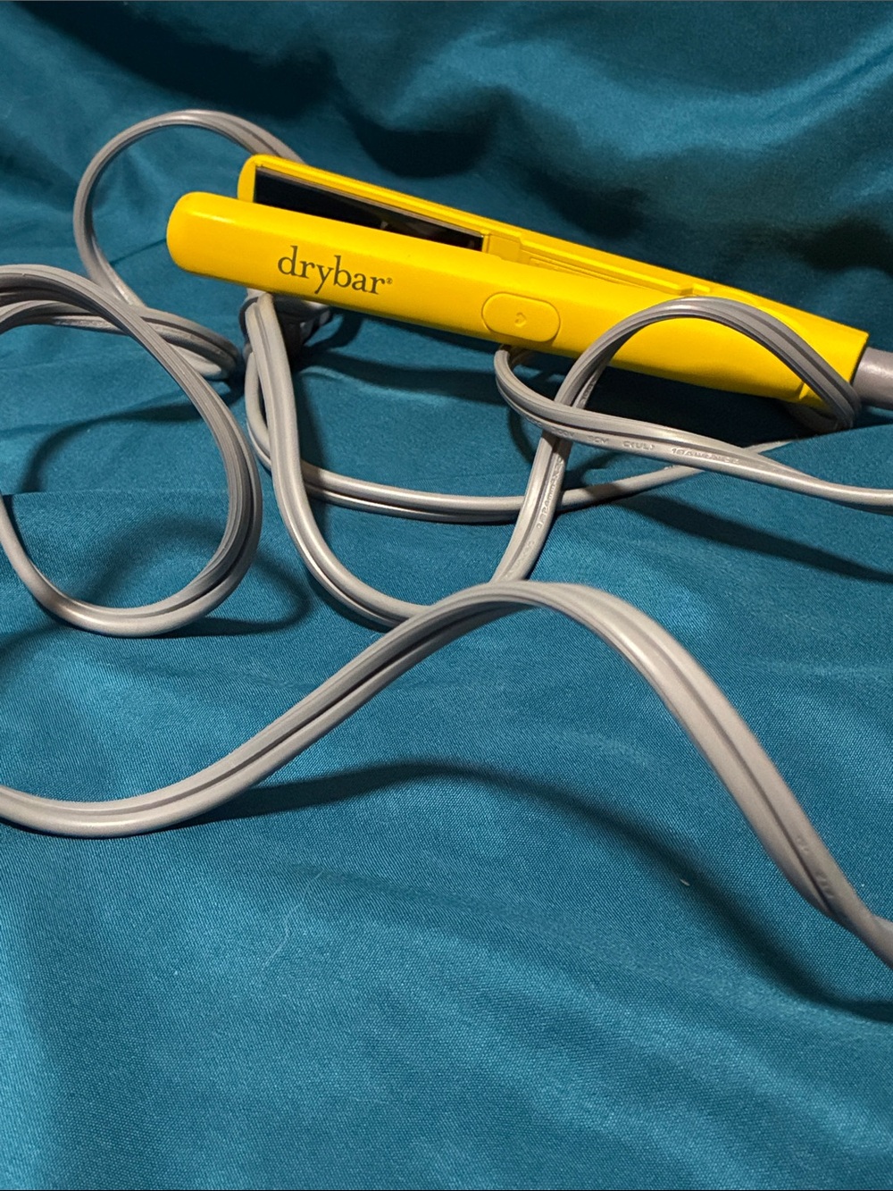 drybar mini travel hair straightener yellow